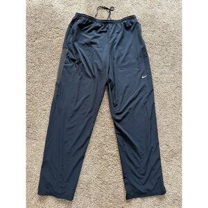 Nike Sweatpants Adult Large Nike Fit Black Side Zip Track Workout Jogging Pant